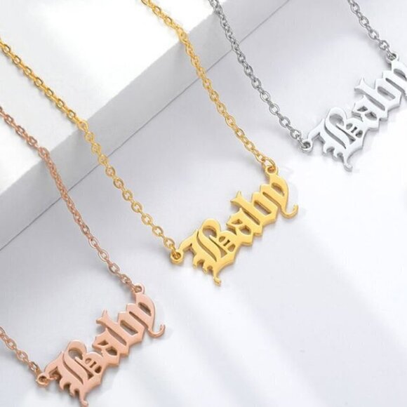 💙 Baby Pendant Stainless Steel Necklace - Picture 2 of 3